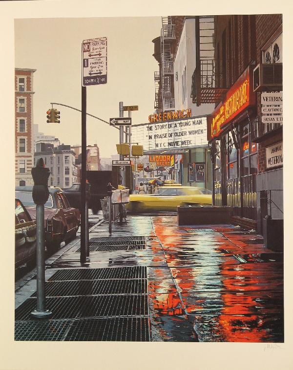 Davis Cone Hyper Photo Realism Signed & Numbered: ARTIST - Davis Cone TITLE - Greenwich Theater