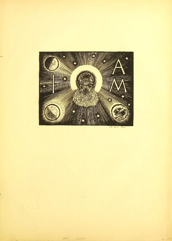 Rockwell Kent WPA Lithograph Pencil Signed Editio: ARTIST - Rockwell Kent TITLE - The Vision