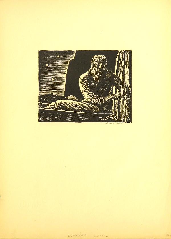Rockwell Kent WPA Lithograph Pencil Signed Editio: ARTIST - Rockwell Kent TITLE - Running Water