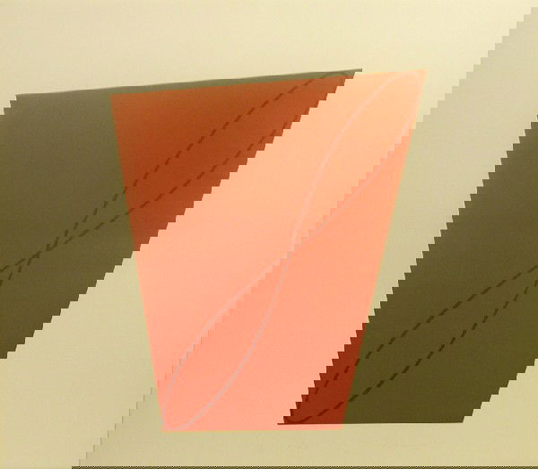 Robert Mangold Aquatint Pencil Signed & Numbered: ARTIST - Robert Mangold TITLE - Attic Series II