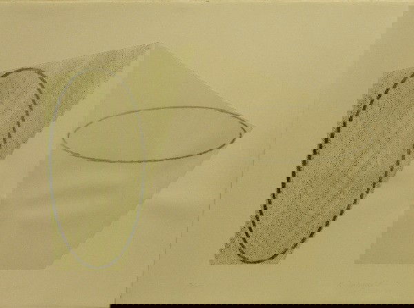 Robert Mangold Aquatint Pencil Signed & Numbered: ARTIST - Robert Mangold TITLE - Untitled for BAM