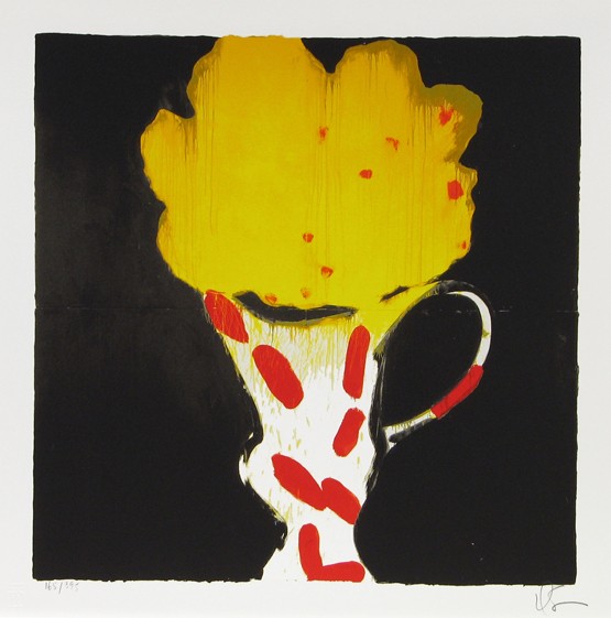 Donald Sultan Silkscreen Pencil Signed & Numbered: ARTIST - Donald Sultan TITLE - Matisse Flower Vase