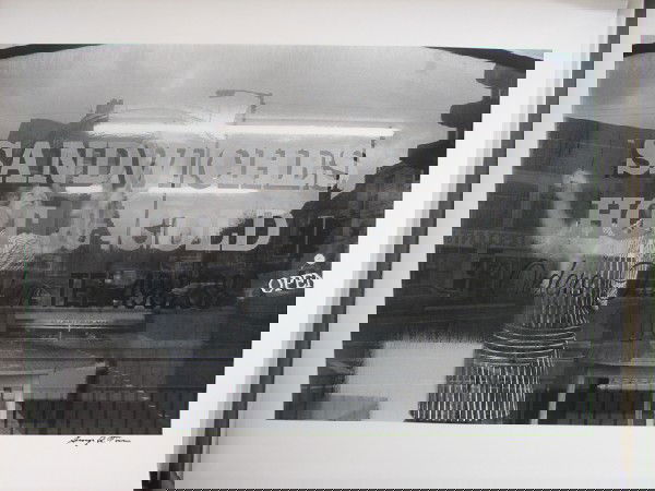 Geroge Tice Photograph Signed Edition of 20 piec: ARTIST - George Tice TITLE - Sandwich Shop, Thornton DATE - 1991