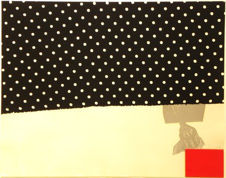 Jim Dine Silkcreen and collage : ARTIST - Jim Dine TITLE - Tool Box VIII (Polka Dot)