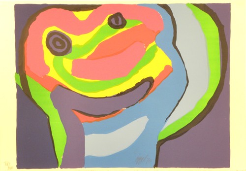 Karel Appel Serigraph Pencil Signed & Numbered: ARTIST - Karel Appel TITLE - Untitled