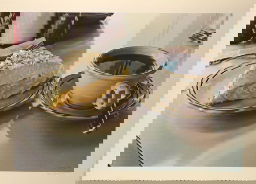 Ralph Goings Photo Realism Pencil Signed & Number: ARTIST - Ralph Goings TITLE - Cream Pie