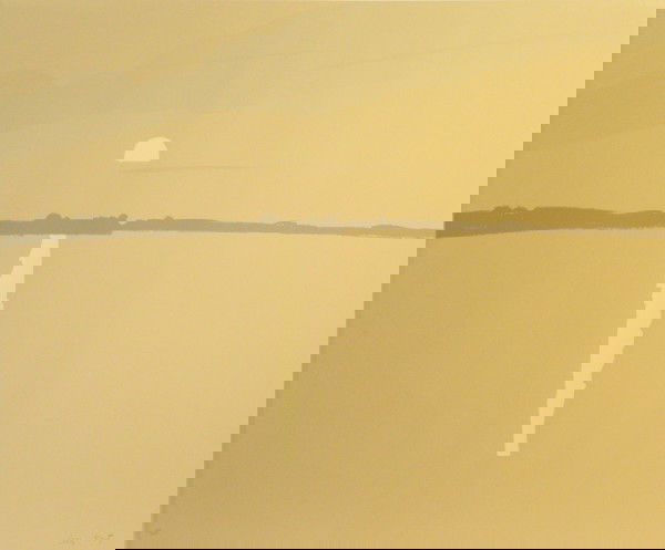 Alex Katz Silkscreen Pencil Signed & Numbered: ARTIST - Alex Katz TITLE - Sunset: Lake Wesserunsett II