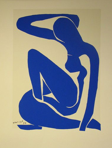 Henri Matisse Blue Nude Serigraph: ARTIST - Henri Matisse TITLE - Blue Nude I