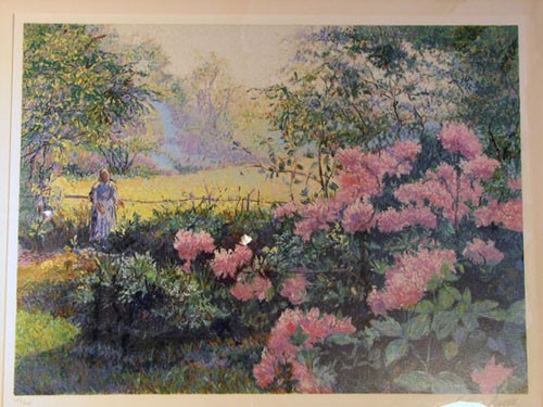 H. Claude Pissarro Pencil Signed & Numbered: ARTIST: H. Claude Pissarro TITLE: Les Rhododendrons