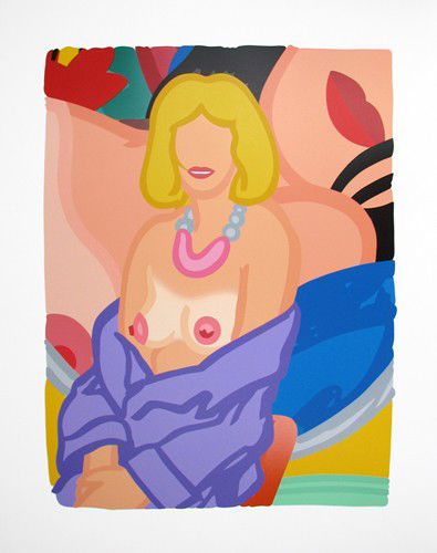 Tom Wesselmann Huge Screenprint Pencil Signed & N: ARTIST - Tom Wesselmann TITLE - Claire Sitting with Robe Half Off MEDIUM - Screenprint DATE - 1993