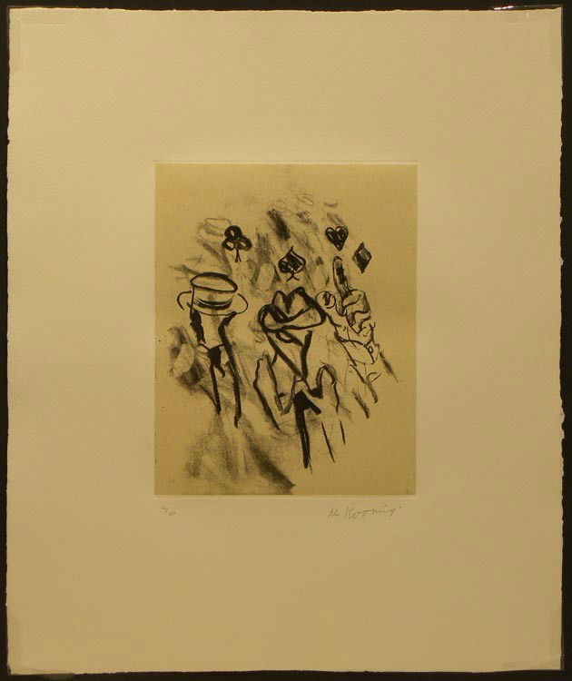 Willem De Kooning Etching Edition of 60 pieces: ARTIST - Willem De Kooning TITLE - Standing Figures