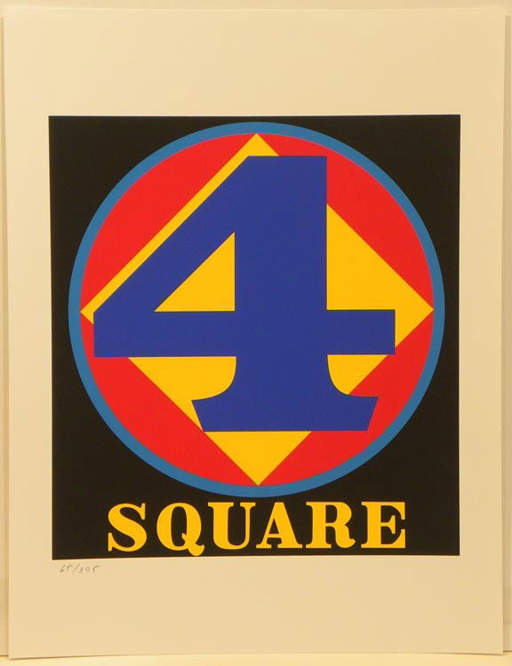Robert Indiana Silkscreen 4 SQUARE: ARTIST - Robert Indiana TITLE - POLYGON: SQUARE