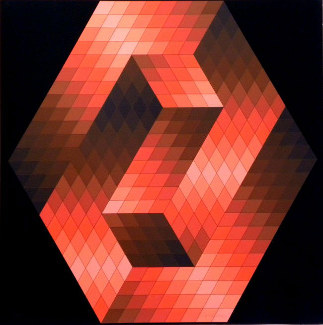 Victor Vasarely Silkscreen Pencil Signed & Number: ARTIST - Victor Vasarely TITLE - Untitled