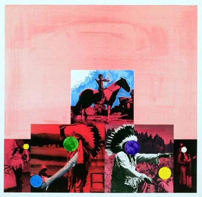 John Baldessari Lithograph Signed & Numbered: ARTIST - John Baldessari TITLE - Cliche: North American Indian