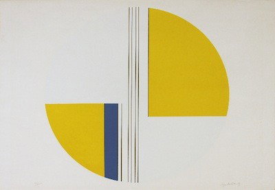 Ilya Bolotowsky Lithograph Signed & Numbered: ARTIST - Ilya Bolotowsky TITLE - Plates IV