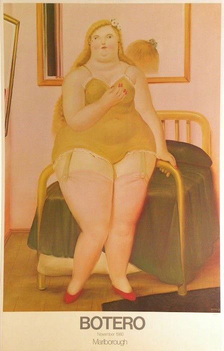 Fernando Botero Lithographic Poster: ARTIST - Fernando Botero TITLE - BOTERO November 1980 Marlborough