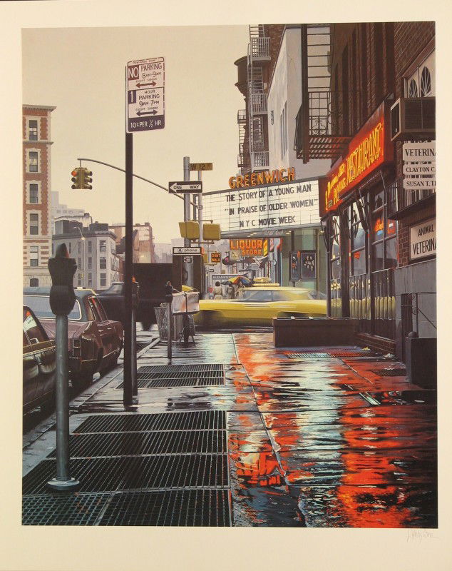 Davis Cone Hyper Photo Realism Signed & Numbered: ARTIST - Davis Cone TITLE - Greenwich Theater