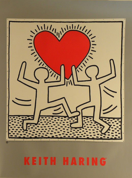 Keith Haring Lithographic Poster: ARTIST - Keith Haring TITLE - Untitled, October 7, 1982