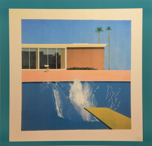 David Hockney Lithographic Poster: ARTIST - David Hockney TITLE - A Bigger Splash