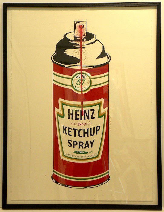 Mr. Brainwash Screenprint Signed & Numbered: ARTIST - Mr. Brainwash TITLE - Heinz Ketchup Spray <