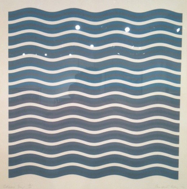 Bridget Riley Screenprint: ARTIST - Bridget Riley TITLE - Coloured Greys DATE -