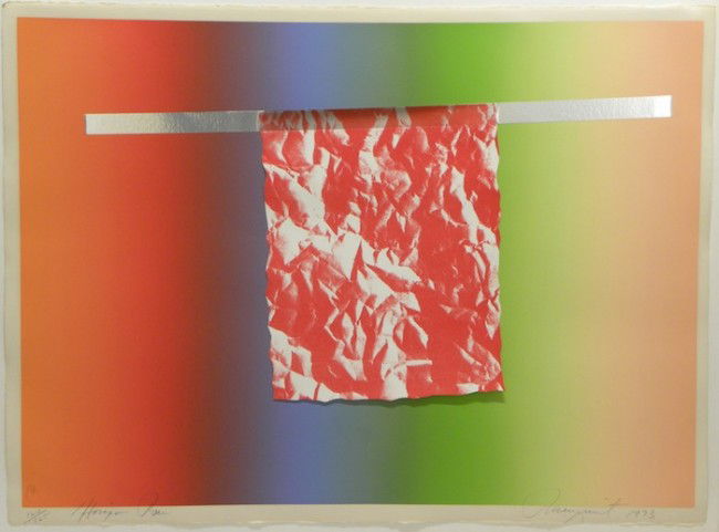 James Rosenquist Screenprint & Collage: ARTIST - James Rosenquist TITLE - Horizon Bar DA