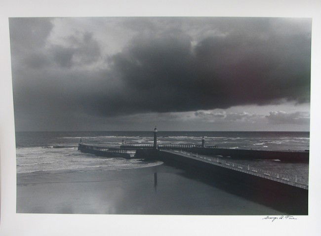 George Tice Photograph Signed Edition of 20 piece: ARTIST - George Tice TITLE - Whitby Pier DATE - 1990