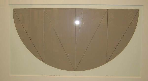 Robert Mangold Pencil Signed & Numbered: ARTIST: Robert Mangold TITLE: 1/2 Brown Curved Area Series V MEDIUM:Colored Screenprint on wove paper SIGNED:Pencil Signed - lower right NUMBERED: 1/50 - lower center DATE: 1968 - lower right DIMENSIO