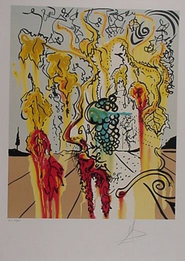 Dali Portrait of Autumn Rare Hand Signed & Number