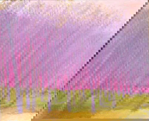 Wolf Kahn Huge Serigraph Pencil Signed & Numbered: " ARTIST: Wolf Kahn TITLE: Aura DATE: 2005 MEDIUM: Serigraph SIGNED: Pencil Signed - Lower Right NUMBERED: Pencil Numbered from an edition of 150 pieces - Lower Left DIMENSIONS: 35 X 31 in.<li