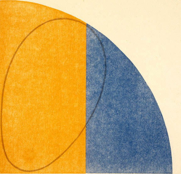 Robert Mangold Woodcut Pencil Signed & Numbered: ARTIST: Robert Mangold TITLE: Curved Plane Figure II DATE: 1995 MEDIUM: Woodcut & softgroung Etching SIGNED: Pencil Signed - Lower Right NUMBERED: Pencil Numbered from an edition of 60 pieces - Lower