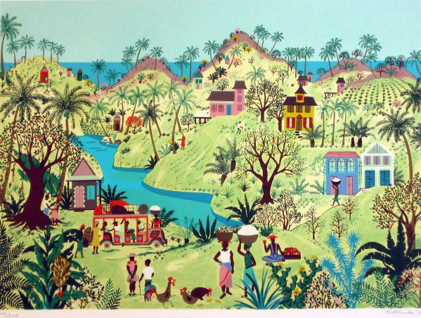 Jack Hofflander Lithograph Pencil Signed & Number: ARTIST: Jack Hofflander TITLE: Bus Stop DATE: 1980 MEDIUM: Lithobgraph SIGNED: Pencil Signed - Bottom Right NUMBERED: Pencil Numbered from an edition of 250 piece - bottom left DIMENSIONS: 34 X 26 in.