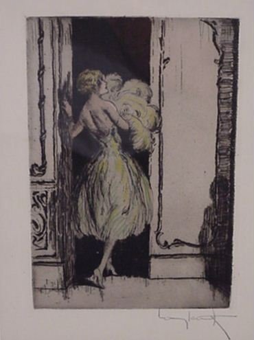 Louis Icart Etching Signed