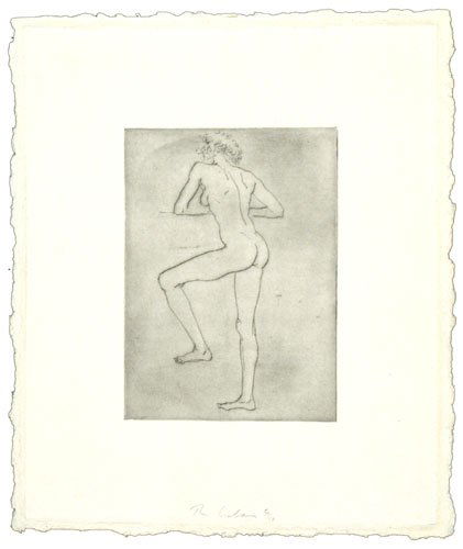 Robert Graham Nude Pencil Signed & Numbered Only: ARTIST:Robert Graham TITLE:Nude Untitled #1 DATE: 1990 MEDIUM:Freepoint on Handmade Paper SIGNED:Pencil Signed - Lower Center NUMBERED: Pencil Numbered from an edition of 10 pieces - Lower Left DIMENS