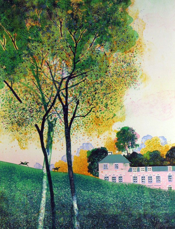 Unknown Artist (Andre Brasilier Style) Pencil Sig: ARTIST: Unknown Artist TITLE: Retour au Chateau MEDIUM: Lithograph SIGNED:Pencil Signed - Lower Right NUMBERED: Pencil Numbered from an edition of 225 pieces - Lower Left DIMENSIONS:25 X 19 in. CONDIT