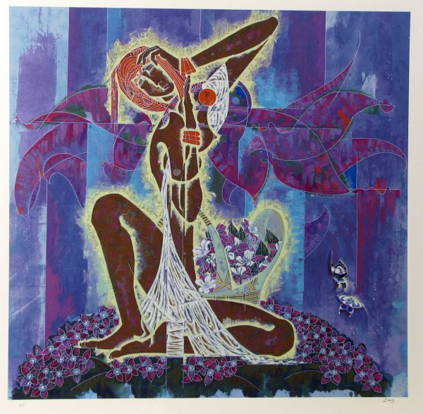 Lu Hong Serigraph Pencil Signed & Numbered