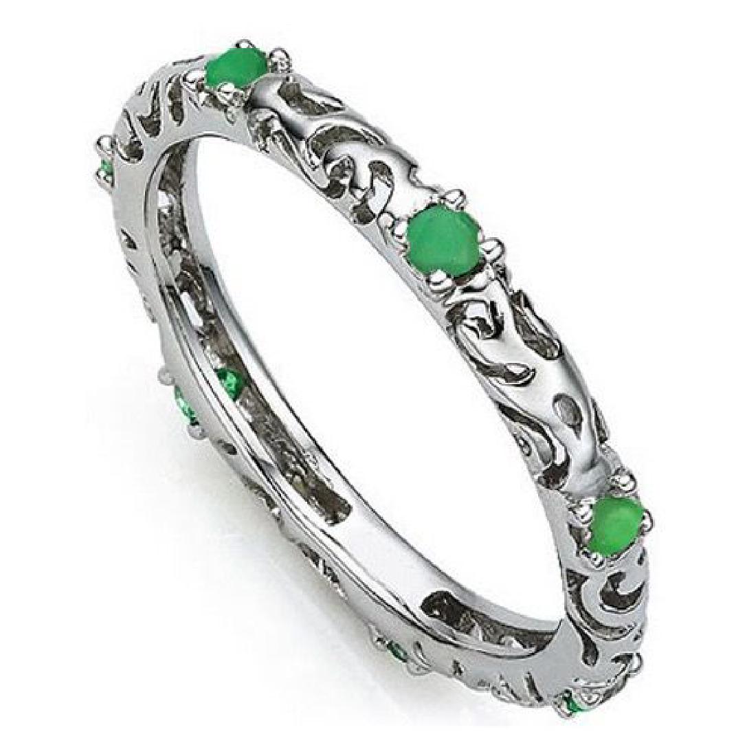 14K White Gold Emerald Ring (1 of 3)