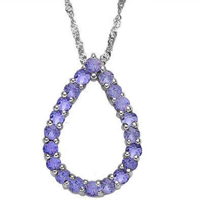NATURAL VIBRANT BLUE TANZANITE PENDANT: SPARKLING 20 PCS 0.75 CT ROUND 2MM GENUINE TANZANITE 0.925 STERLING SILVER W/ PLATINUM PENDANT. METAL WEIGHT :1.86 GRAM METAL STAMP: 925 THIS PENDANT DOES NOT COME WITH ANY CHAIN PRODUCT CODE : PD-DP