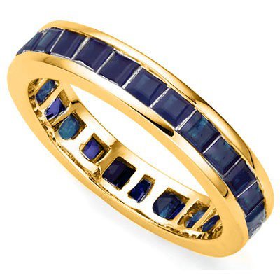 GENUINE SAPPHIRE 0.925 SILVER W/ PLATINUM RING: THIS BRILLIANT RING IS MADE OUT OF 26 PCS 2.5MM SQUARE CUT 3.08 CT GENUINE SAPPHIRE CAST IN 0.925 STERLING SILVER W/ PLATINUM . METAL WEIGHT : 2 GRAM RING SIZE : 7=US/O=UK METAL STAMP: 925 PRODUCT COD