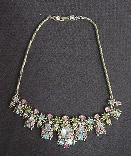 Hollycraft 1950's multi-colored necklace