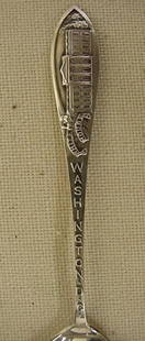 Washington DC sterling souvenir spoon: Washington DC sterling souvenir spoon Spoon is 5 1/2" long