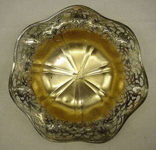 4049: Unger Bro. sterling bowl with gold wash