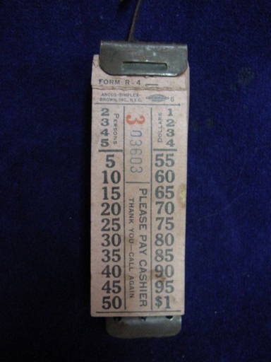 Antique Ticket Puncher With Tickets