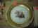 457: 22K gold trimmed plate w/ floral design