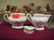 658: Czecholslovakian china sugar bowl w/ han
