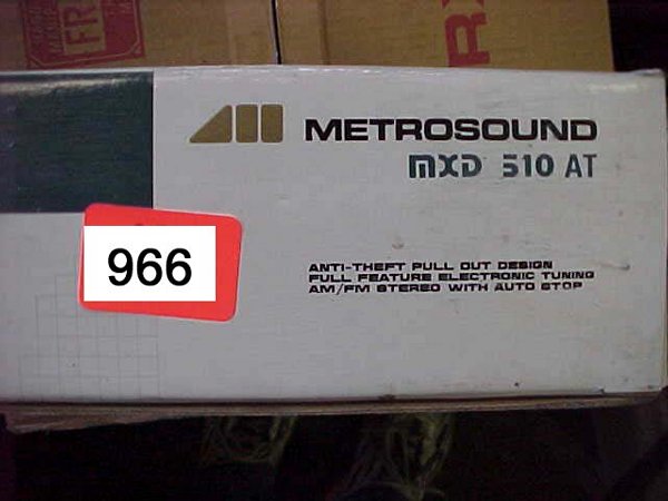Metrosound MXD510AT Car Stereo Cassett 5