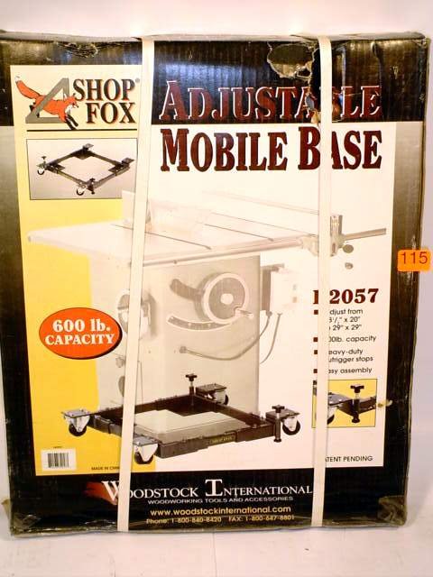 Heavy-duty shop fox adjustable mobile ba