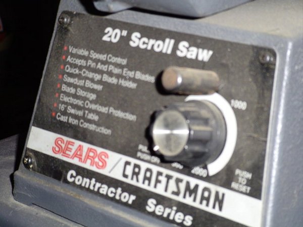 Sears Craftsman 20in Scroll Saw and stan - 2