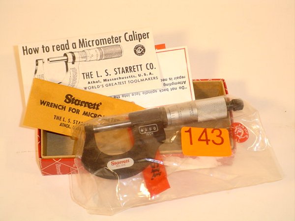 Starrett Micrometer Model: 216 zero to 1