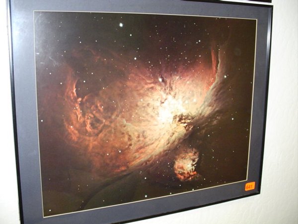 Framed and matted print of Orion Nebula